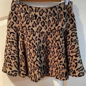 Free People Leopard Print Skirt Size 6